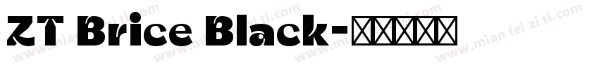 ZT Brice Black字体转换